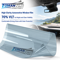 Film solaire automobile Tuman Clear View Nano Céramique Carbure de Titane pour pare-brise, anti-chaleur, anti-UV et anti-IR