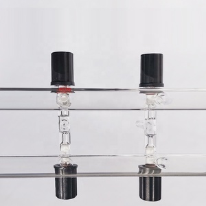 Válvula <span class=keywords><strong>de</strong></span> vacío doble <span class=keywords><strong>de</strong></span> <span class=keywords><strong>vidrio</strong></span> borosilicato para gases inerts, <span class=keywords><strong>de</strong></span> <span class=keywords><strong>laboratorio</strong></span>, personalizada, <span class=keywords><strong>de</strong></span> CS Labglass, con válvula <span class=keywords><strong>de</strong></span> alto vacío - Product Image 2