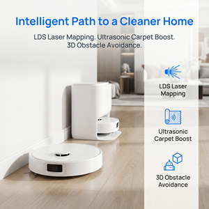 เครื่องดูดฝุ่นหุ่นยนต์อัจฉริยะ 3500Pa มอเตอร์ไร้แปรงถ่านแรงดูดสูง ปรับได้ 3 โหมด กำจัดฝุ่นอัตโนมัติ ชาร์จเองได้ - Product Image 4