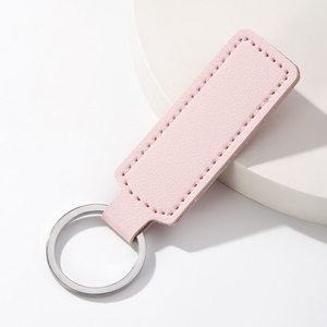 2024 llavero personalizado reutilizable accesorios para llaves de <span class=keywords><strong>coche</strong></span> multifuncional cuero PU llavero en blanco - Product Image 5