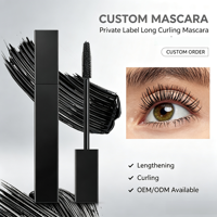 Mascara Volumisant Allongeant Courbant Imperméable Anti-bavures Épaississant pour Cils Végétaliens avec Logo Personnalisé – Vente Chaude en Gros