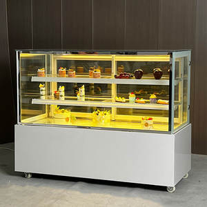 ثلاجة عرض الكيك والمعجنات للمخابز بسعر الجملة من المصنع، خزانة تبريد وعرض مع إضاءة LED لمحلات الحلويات - Product Image 2