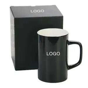 定制高品质大礼物15盎司大陶瓷黑色搞笑游戏杯咖啡游戏杯