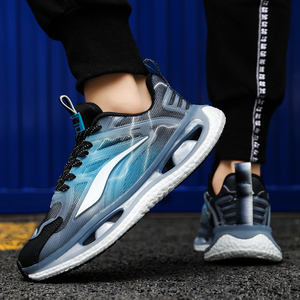 Zapatos Deportivos Casuales para Hombre, Cómodos, con Cordones, Diseño a Rayas, Tela Suave, Ideales para Primavera y Otoño, para Correr y Caminar - Product Image 5