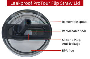 Sostituzione del coperchio in cannuccia ribaltabile senza BPA per chiusura ermetica da 40 once e senza fuoriuscite e superficie igienica senza sporcizia o sporcizia non ammuffita - Product Image 3