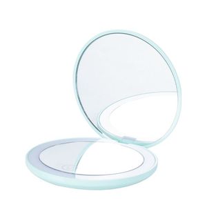 Espejos Cosméticos LED Portátiles de Mano al por Mayor, Espejos de Maquillaje de Bolsillo Personalizados con Luces Amplificadoras, Espejos Pequeños GZ RTS, Pedidos Mixtos al por Mayor - Product Image 3