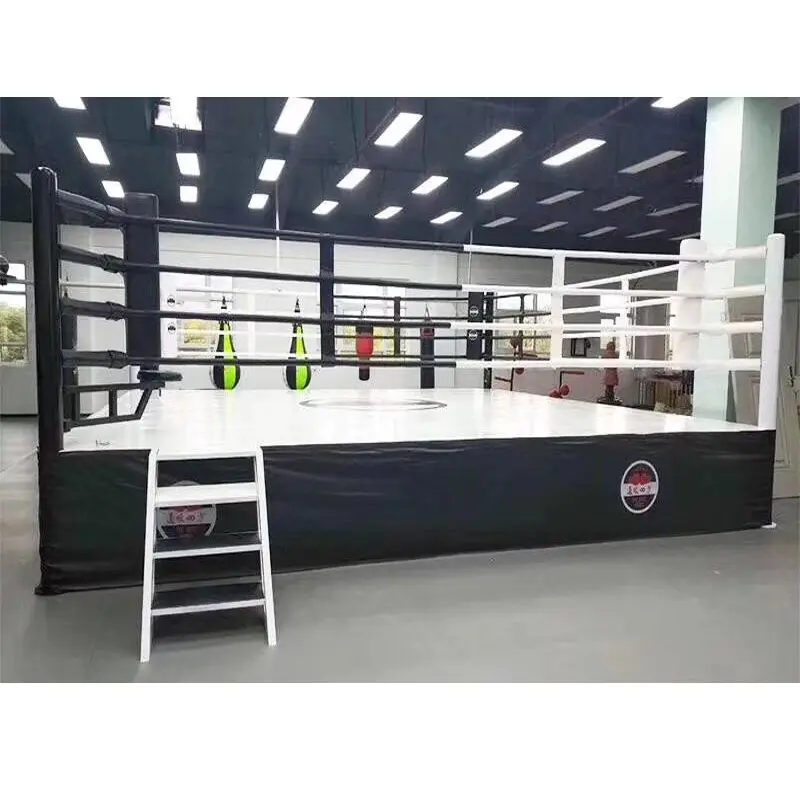 Kaliteli uluslararası standart boks halka döşeme yüksek tip güreş yüzük boks halkaları 5m * 5m * 50cm aksesuarları satılık