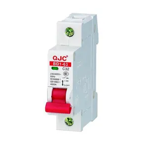 QJC Supply BD1-63 50HZ 230/400V Single Pole 32A Mcb Circuit Breaker