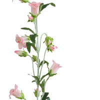 Bunga Lonceng Sutra Buatan Campanula dengan Tangkai Panjang, Susunan Bunga Lily of the Valley Palsu untuk Dekorasi Pernikahan dan Rumah