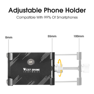 West <span class=keywords><strong>Bike</strong></span> Mobiele Telefoon Universele Fiets Telefoon Houder Fiets Accessoires Lichtgewicht Duurzame Fiets Mobiele Telefoon Houder - Product Image 3