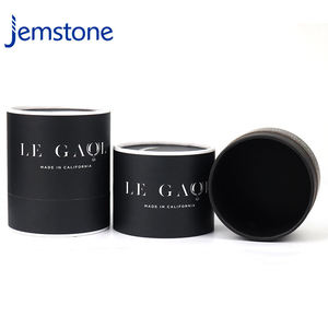 Cilindro de cartón kraft de lujo para envasado de velas y frascos de vidrio con impresión personalizada y materiales sostenibles - Product Image 4