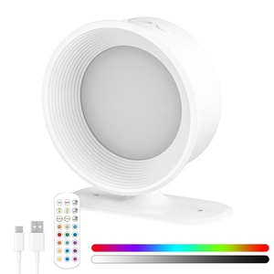 360 Magnetic Rotatable Head RGB <b>LED</b> <b>Sensor</b> Control Rechargeable Wall Lamp Night <b>Light</b> for Bedroom - Product Image 1