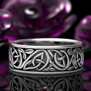 Anello Vichingo Lupo da Uomo, Stile Punk con Motivo Celtico Nordico, Accessorio da Dito Audace e alla Moda, Regalo - Product Image 4