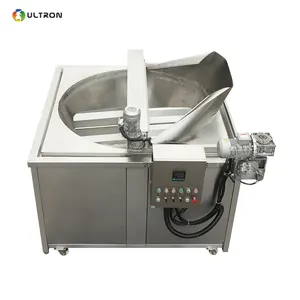 Ultron Industrial Batch Type Automatic Commercial Deep Fryers Electric Customized Provided Fried Pork Skin Stir Fryer Machine CE