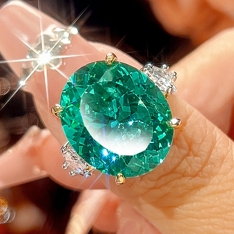 Anillo Parra verde de tamaño ajustable