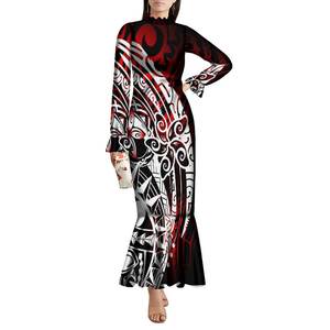Nova Alta Qualidade Logotipo Personalizado Estilo Courtly Elizabethan Colar Lady Longo Samoan Vestido Australiano Fishtail Sereia Vestido <span class=keywords><strong>Prom</strong></span> Vestidos - Product Image 3