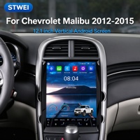 Autoradio Android vertical 12,1 pouces pour Chevrolet Malibu 2012-2015, CarPlay sans fil, Android Auto, GPS, unité principale stéréo, 2 Go + 64 Go