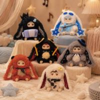 MELET AI Music Bunnies Companion Interactive Plush Toy Soft Cotton PP Cotton Filling Adjustable Size Unisex for Ages 2+