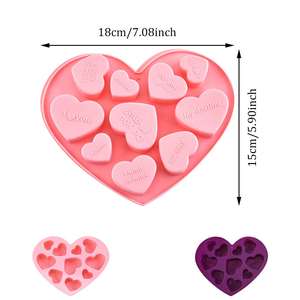 แม่พิมพ์ซิลิโคนรูปหัวใจสำหรับการอบขนมแม่พิมพ์เค้กช็อกโกแลตสำหรับวันวาเลนไทน์3D - Product Image 2