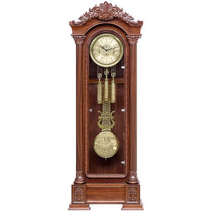 Đồng hồ đứng bằng gỗ cơ khí theo phong cách retro với chức năng kêu vang tự động để nói thời gian đều đặn - Product Image 1