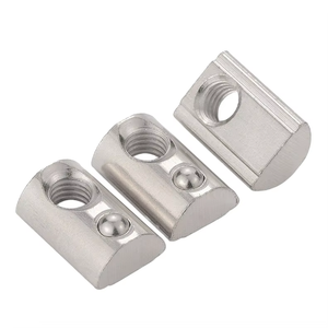 8 Slot M6 1/4-20 filo in acciaio al carbonio precisione T Slot dado a martello per 3030 4040 in alluminio profilo strutture - Product Image 1