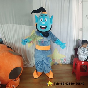 Funtoys Aladdin maskot kostüm yetişkin canavar özelleştirmek için Aladdin lamba cadılar bayramı karnaval karikatür peri masalı efsane