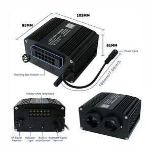 Kit de plafonnier LED 18W 0,75 mm 12V dimmable à double trou, effet étoile filante 2-en-1, IP65, contrôle par application à distance, en alliage d'aluminium - Product Image 2