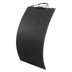 Panel surya fleksibel harga rendah belanja Online 100w 150w ubin surya rangka logam campuran Aluminium Anodized