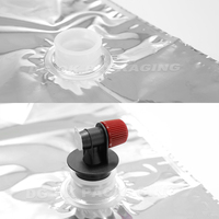 Distributeur de liquides en boîte (Bag-in-Box) en aluminium personnalisé, jetable, recyclable et aseptique pour café/vin, tailles personnalisées disponibles