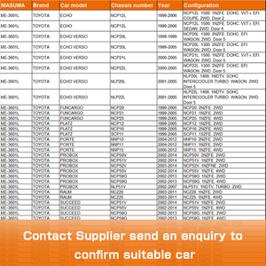 ME-3601L MASUMA-Extremo de la barra de amarre para coche TOYOTA ECHO VERSO NCP12L, extremo de la barra de dirección, 45047-59025, 45047-59035, 45047-09210, 45047-59025 - Product Image 4