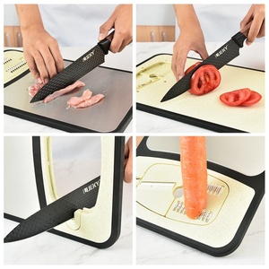 เขียงพลาสติกอเนกประสงค์ทำจากฟางข้าวสาลี พร้อมที่ขูด - Product Image 4
