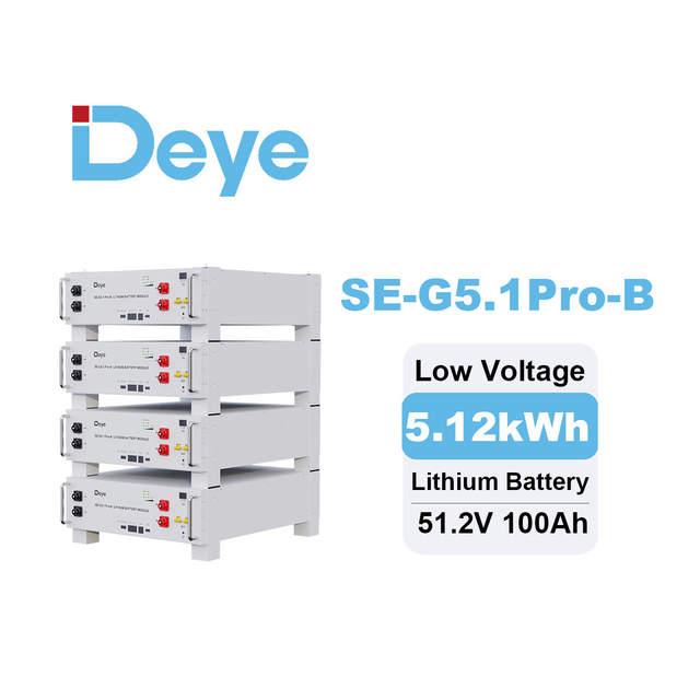 Hot Sale Deye Ess Energy Storage Solution SE-G5.1 PRO-B  LiFePO4 Battery System 5kwh Low Voltage for Hybrid Inverter