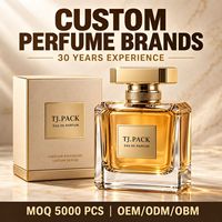 Flacon de parfum en verre carré ambré de luxe 50 ml avec bouchon doré et boîte cadeau beige pour emballage de parfum en marque privée