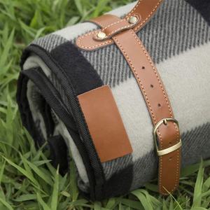 Custom <b>Extra</b> <b>Large</b> <b>Waterproof</b> Acrylic Beach Camping <b>Picnic</b> <b>Blanket</b> Mat Bohemian Style Outdoor Folding Strap for Hiking - Product Image 5