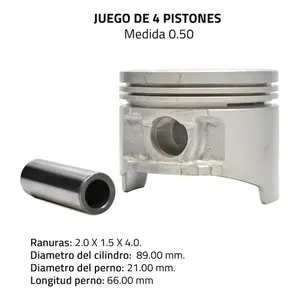 Set 20 pezzi pistoni in alluminio bielle alberi motore ricambi per Nissan Pick-Up 4L 2.4 Z24 SOHC 8V 85/89 modello - Product Image 5