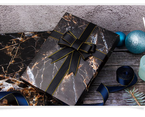 Venta al por mayor 80g cumpleaños papel Kraft 43*300cm regalo de lujo embalaje personalizado rollo de papel de regalo - Product Image 6