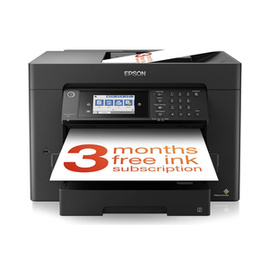 Impresora a color multifunción Epson WorkForce WF-7848/7840 A3+ inalámbrica con escáner, copiadora, fax, Ethernet, Wi-Fi Direct y ADF - Product Image 1
