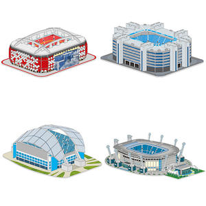 Château rose 3D Puzzle bricolage à la main maison <span class=keywords><strong>d</strong></span>'assemblage modèle de papier écologique adolescents jouet éducatif en Stock en gros - Product Image 5