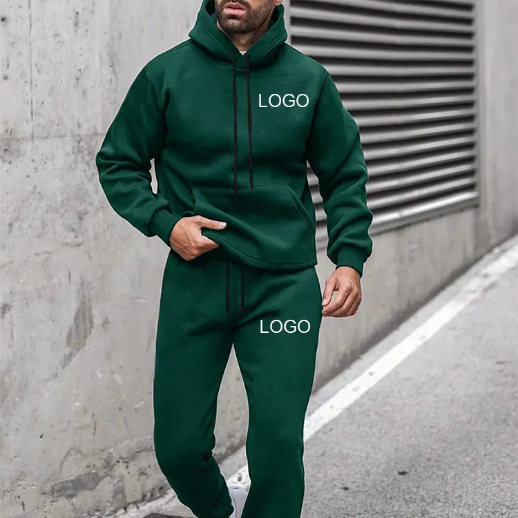 Wholesale Men's Unisex Sports Sweatpants and Vintage Oversized Hoodie Set Loose Wear Joggers Manufacturer Custom Tracksuit