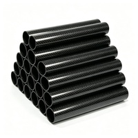 Tube en fibre de carbone sur mesure, durable pour drone, prix usine, T800 100% carbone pur, grand diamètre 80mm 100mm 110mm