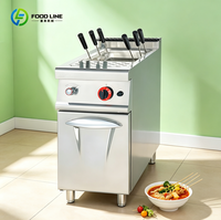 Cuisinière professionnelle chinoise à double brûleur gaz avec souffleur pour wok