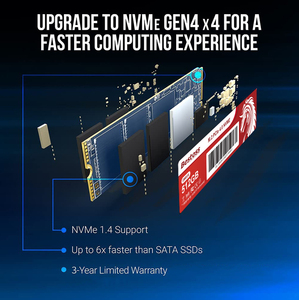 ラップトップアプリケーション用高性能2280 M.2 NVME PCIE4 1テラバイト & 2テラバイト内蔵SSD - Product Image 2