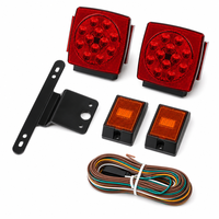 Nouveau kit de feux arrière combinés à LED 12V pour remorque, homologué SAE/DOT, éclairage marin submersible pour bateau, garantie de 2 ans pour 80 pouces