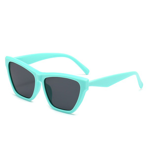Fourniture de prix de gros Style européen rétro <span class=keywords><strong>Uv</strong></span> <span class=keywords><strong>400</strong></span> Logo personnalisé femmes mode cadre carré lunettes de soleil lunettes de soleil yeux de chat - Product Image 4