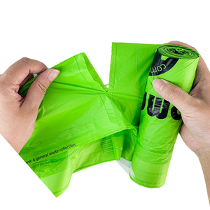 Sacchetto della <span class=keywords><strong>spazzatura</strong></span> in plastica con coulisse colorato da cucina alto biodegradabile realizzato con amido di mais con logo - Product Image 3