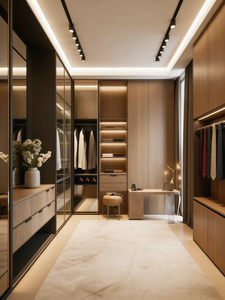 Italian Minimalist Luxury Walk-in Closet Custom Modern <strong>Wardrobe</strong> With Large Capacity <strong>Storage</strong> Bedroom Furniture - Product Image 2