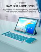 Tablet Android OEM 10.1 Inci, Kapasitas 3GB RAM 32GB Flash, Kamera 8.0MP, Baterai 6000mAh, Prosesor Quad Core