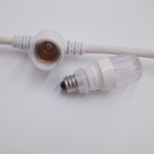 Ningbo fábrica precio más al aire libre luces de adorno bombilla de 5m 10m conectable impermeable e14 cinturón intermitente led de cadena luces - Product Image 6