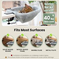 Ama-zon Meubles Offre Spéciale pour animaux de compagnie Hamac robuste pour lit de bureau pour chat avec tapis en peluche doux lavable pour lit de chat d'intérieur pour bureau