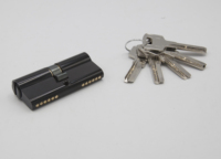Cilindro de cerradura de puerta negro de perfil europeo de alta seguridad Intelliware 1K2912